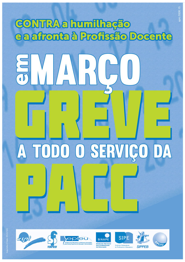 Cartaz Greve Pacc