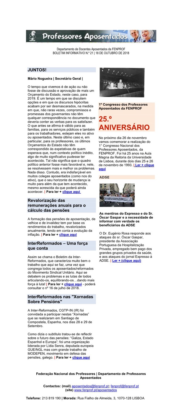 Boletiminformativo Outubro 2018