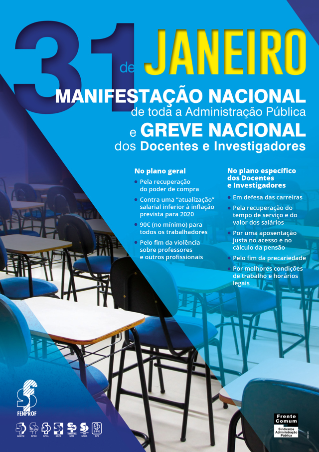 Cartaz Greve 31 Jan