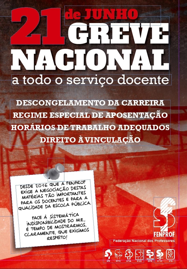 Cartaz Greve 21 Junho