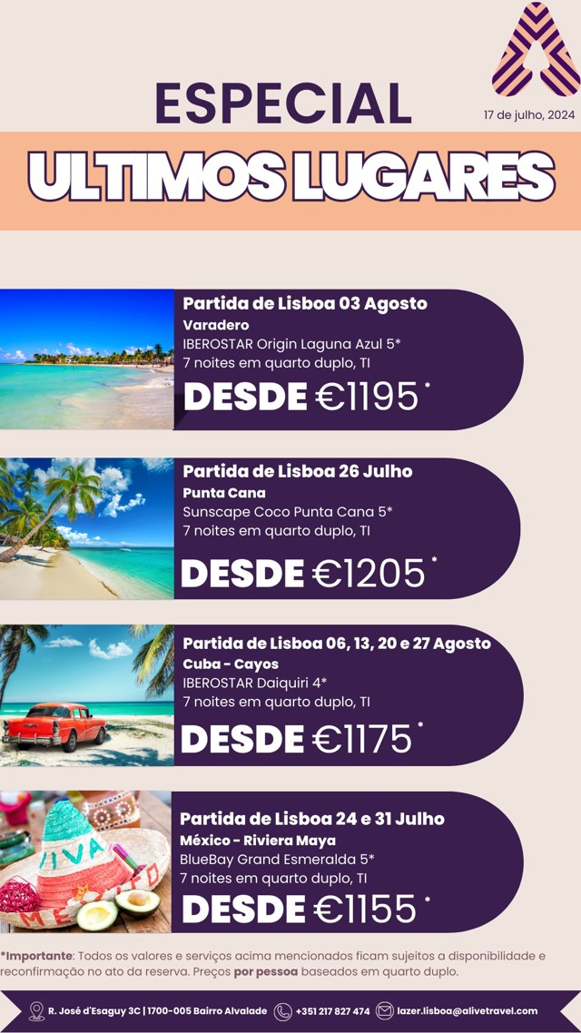 Promocoes Alivetravel