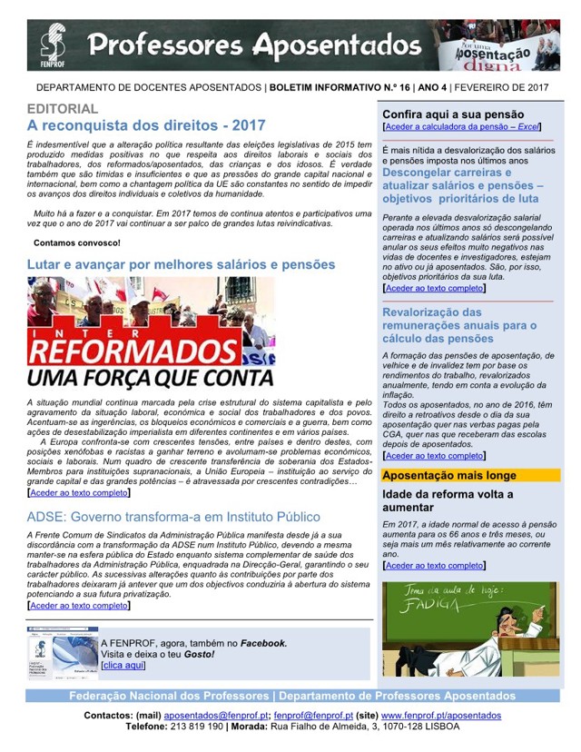 Boletiminformativo Fevereiro 2017