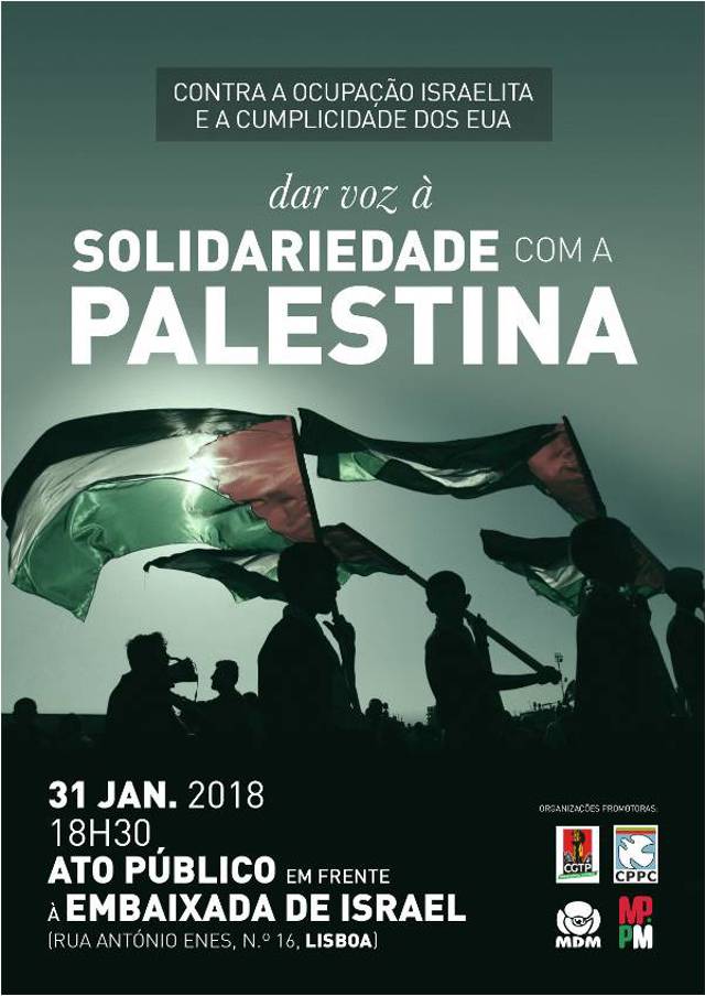 Solidariedade Palestina 30 Jan 18
