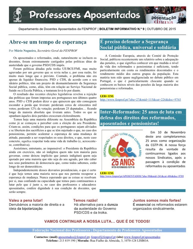 Boletiminformativo Outubro 2015