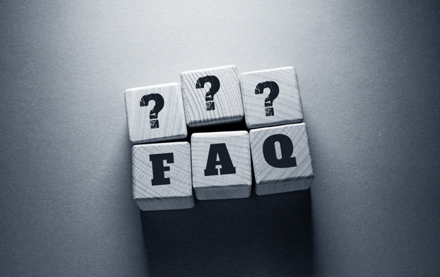 Faq Word Written Wooden Cubes