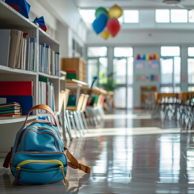 Back School Education Huge Backpack Educational Tools Stationery Book Different Disciplines