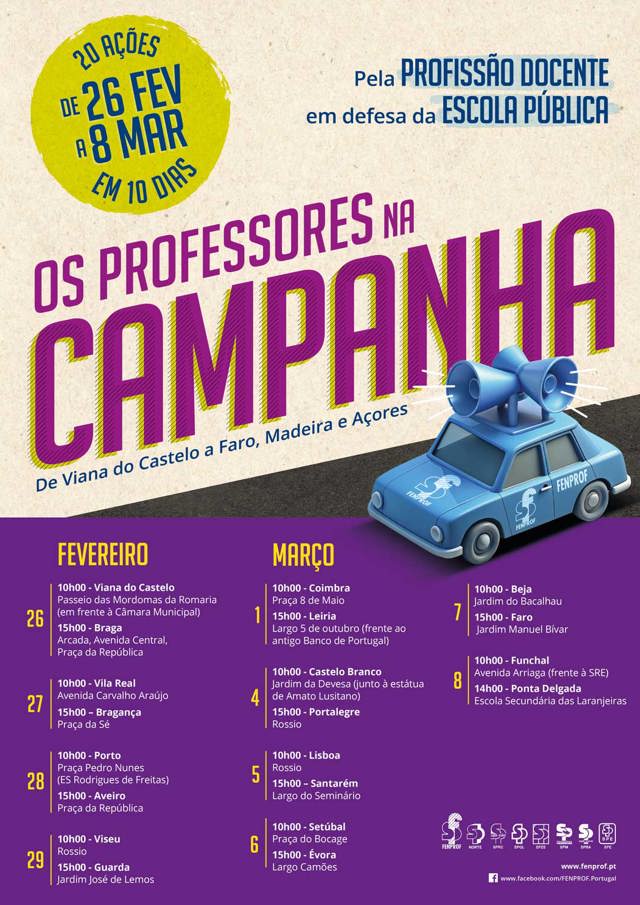 Cartaz Professores Na Campanha