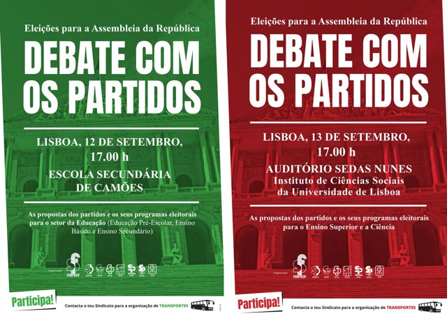 Cartazes Interior Debate Partidos