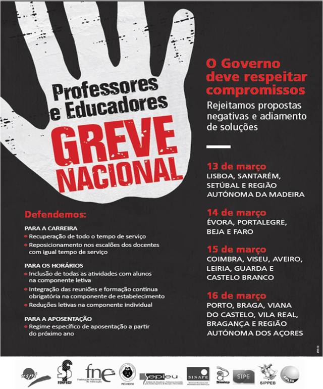 Cartaz Greve